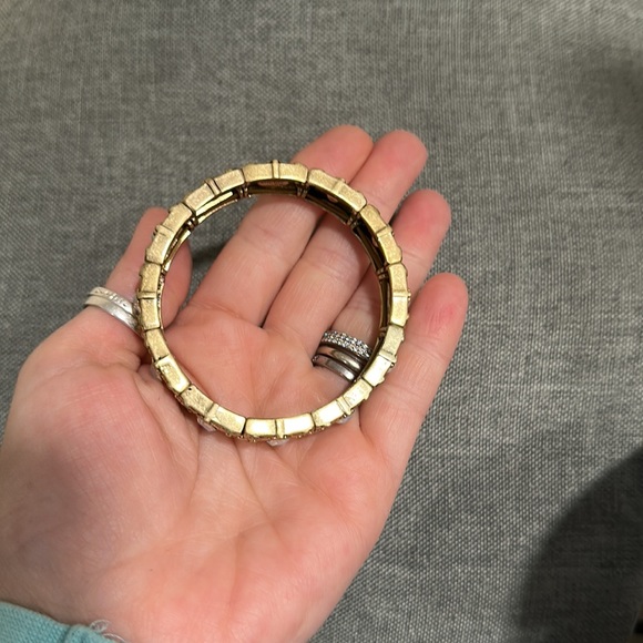 Lia Sophia Gold Tone Stretch Bracelet - Picture 4 of 4